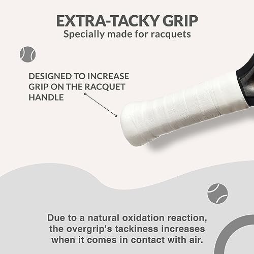 Palbea Padel Racket Grip Tape - Packs of 22. Padel Tennis Racket Grip Tape - Padel Tennis Grips Overgrip for Sweat Absorption & Non-Slip. Also Suitable as Tennis Racquet Grip Wrap Tape. - Image 3