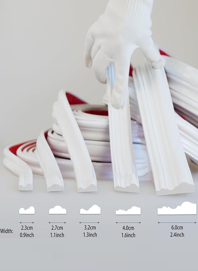 سكة كرسي قابلة للفك واللصق، تشطيب مقولب ذاتي اللصق، شرائط PVC لتزيين الجدران بطول 100 سم