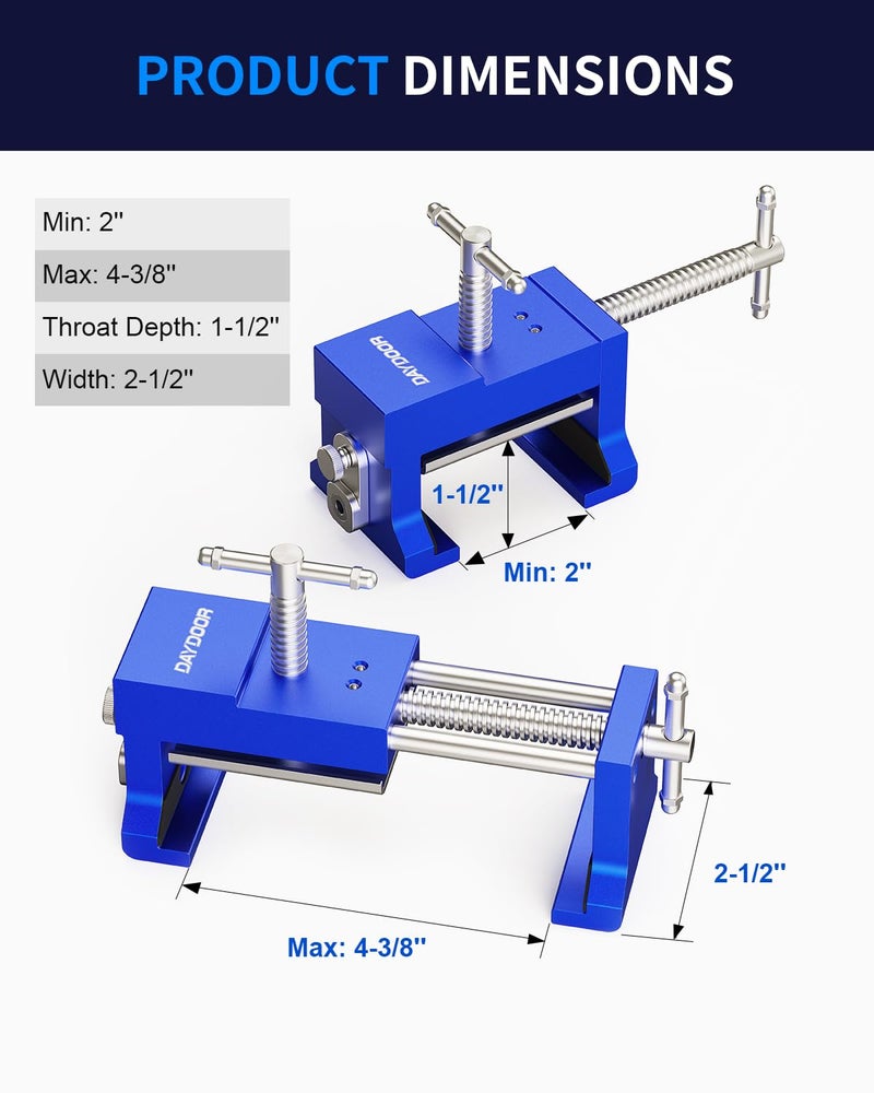 Daydoor Cabinet Clamps  Cabinet Face Frame Installation Clamps  Cabinet Alignment Tool For Woodworking  2 Pack  Blue - Image 4