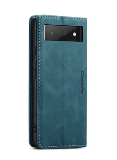 CaseMe CaseMe Google Pixel 6 Pro Case Wallet, for Google Pixel 6 Pro Wallet Case Book Folding Flip Folio Case with Magnetic Kickstand Card Slots Protective Cover - Green  - Image 3
