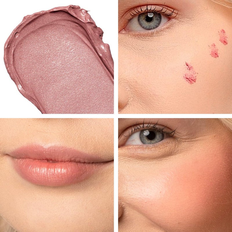 Palladio Liquid Blush for Cheeks & Lips 2-in-1 Makeup Face Blush, Weightless Cream Formula, Smudge Proof Long-Wearing Pigmented Blush, Natural Look Makeup Face Blushes, Shimmer Finish, Dainty - Image 4