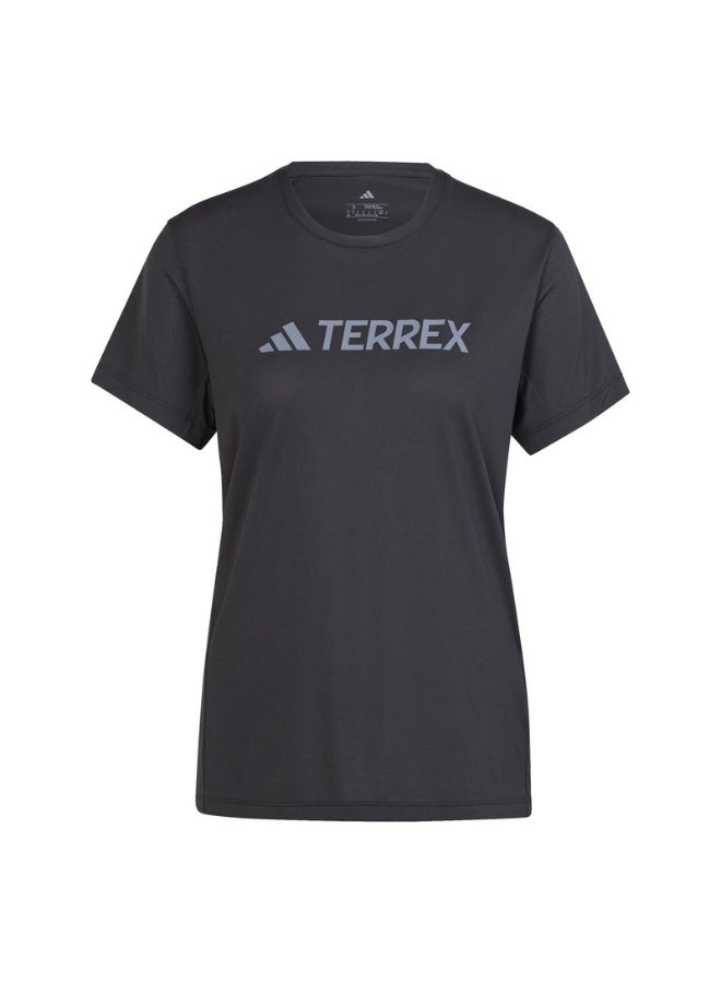 Adidas Adidas W Mt Log Tech T W Black Hiking T-Shirts For Women - Image 1