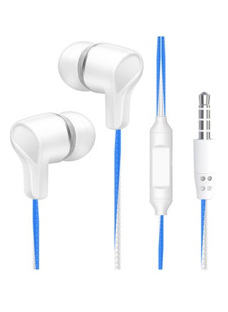 white and blue