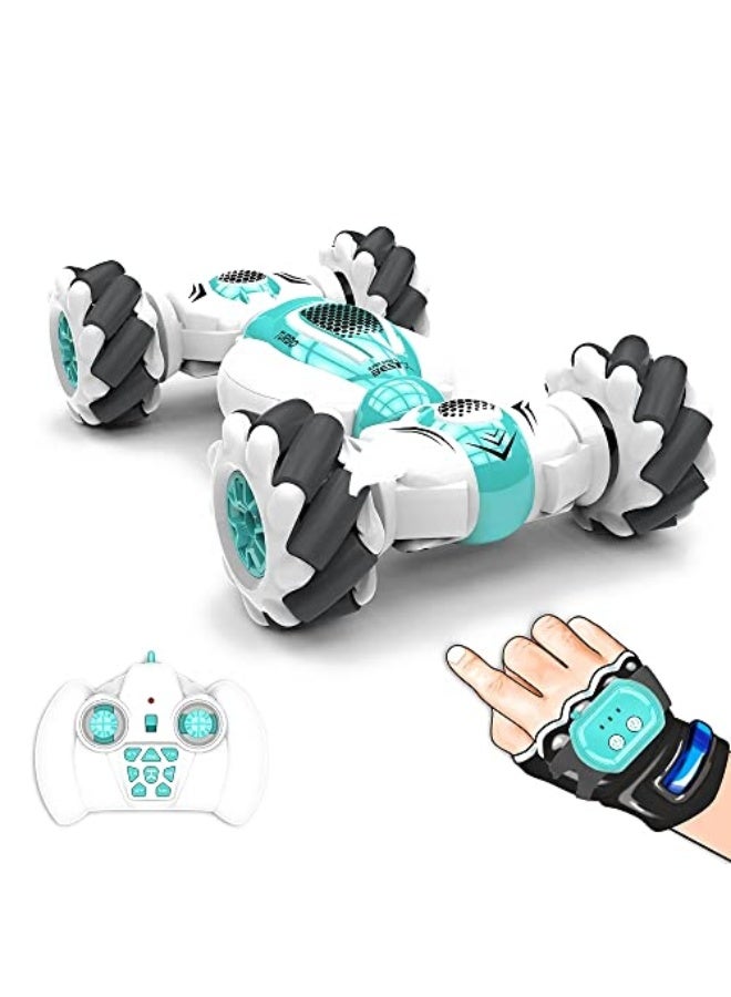 RC Stunt Car Remote Control Watch Gesture Sensor Deformable Electric Toy Cars All Terrain Speed 2.4GHz 4WD 360°Rotation Whirligig Off-road Vehicle Gift for Kids Boys Birthday  - Image 1