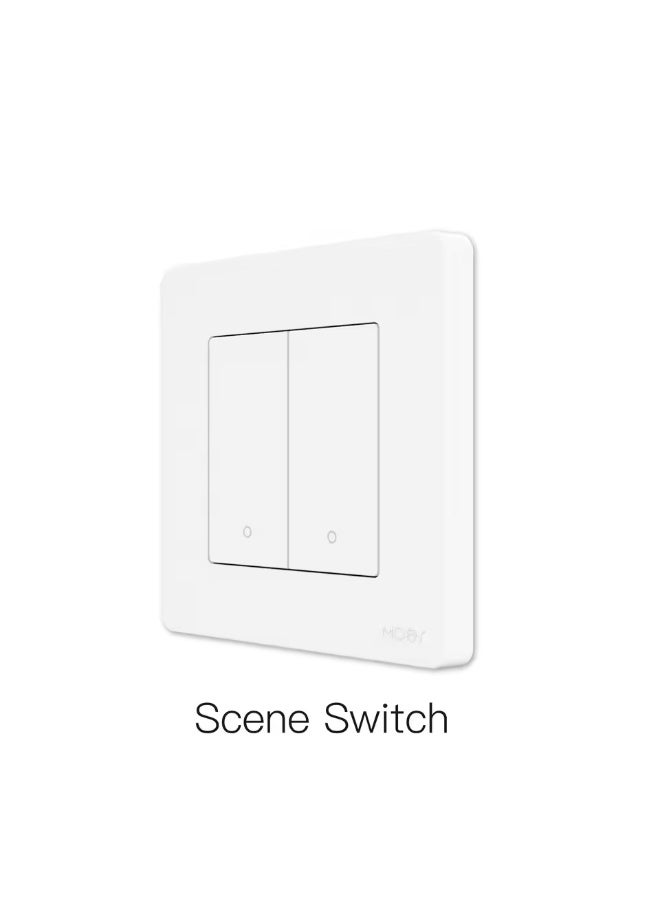 MOES مفتاح دفع ذكي MOES Tuya ZigBee - تحكم في منزلك بسهولة - يتطلب محور MOES ZigBee للتحكم في المؤقت، عن بُعد والتحكم الصوتي - متوافق مع Google Home - 2Gang، أبيض - Image 4
