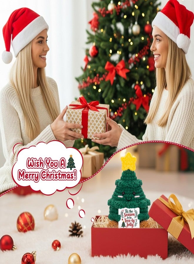 FunisFun Christmas Positive Crochet Doll - Funny Handmade Crochet Christmas Tree, Festive Gift for Christmas Decor Secret Santa Gag Gift - Image 5