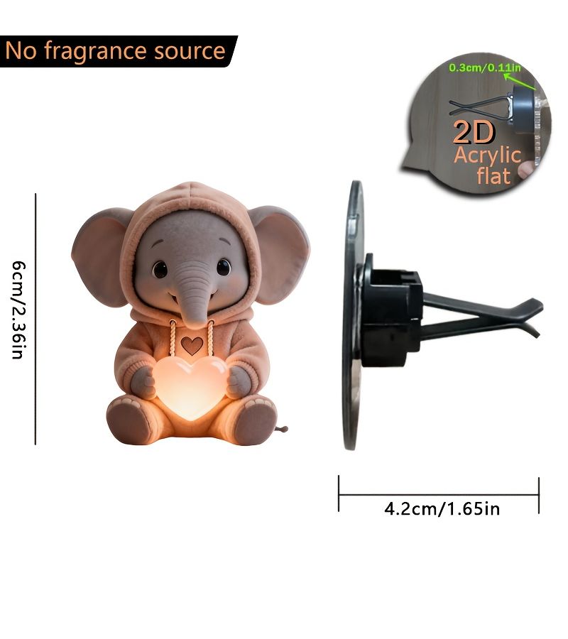 Acrylic Rechargeable Car Air Freshener Clip 1 Pack - Image 2