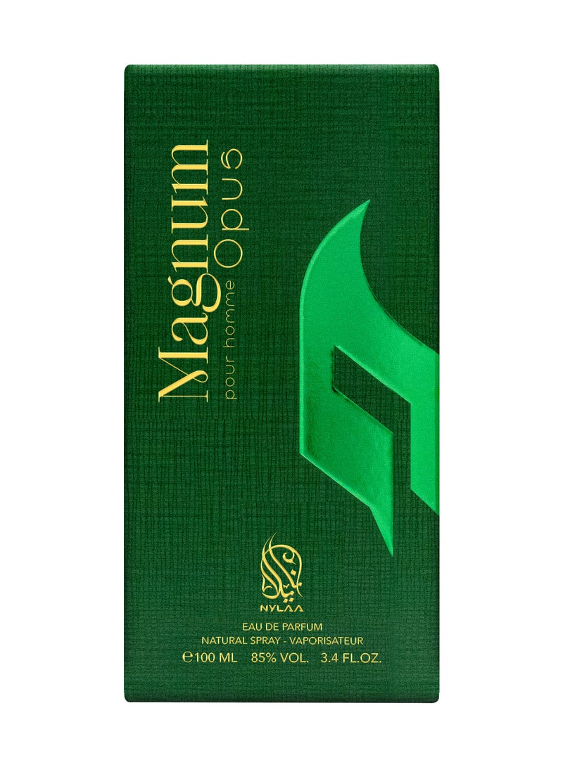 NYLAA Magnum Opus Eau De Parfum(EDP) 100ML | Premium Perfume for Men | Long Lasting Fragrance | Daily Use Perfume - Image 3