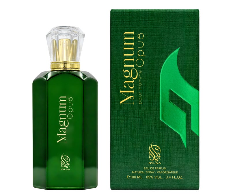 NYLAA Magnum Opus Eau De Parfum(EDP) 100ML | Premium Perfume for Men | Long Lasting Fragrance | Daily Use Perfume - Image 1