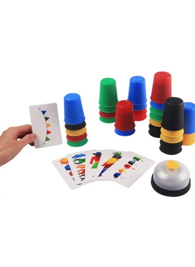 Generic - Family Classic Board Game Players Speed Cups Stacking Game Card Funny Party Challenge Quick Cups Game For Child Gift - Image 1