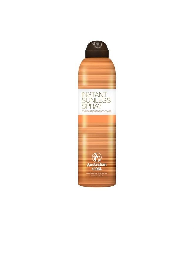 Australian Gold Instant Sunless Tanning Spray, 6 Ounce| Rich Bronze Color with Fade Defy Technology | Energizes & Softens Skin | New Packaging Same Great Formula - Image 1