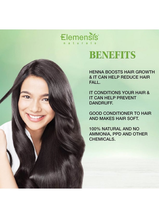 Elemensis Naturals - Pure & Natural Henna Powder For Healthy And Strong Hair And Hair Fall Control Repairs Damaged Hair, 100Gm - Image 1