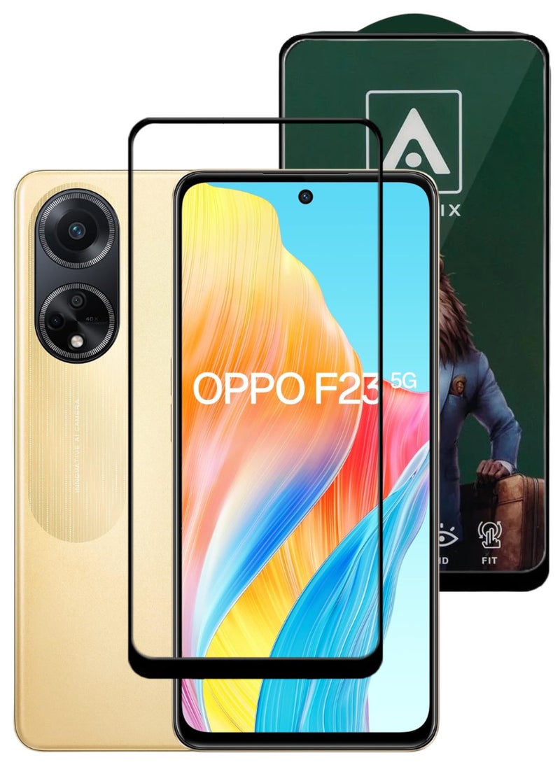 ACLIX Antistatic ESD Dustproof Premium Quality High Definition Tempered Glass Screen Protector Designed For Oppo F23 - Image 1