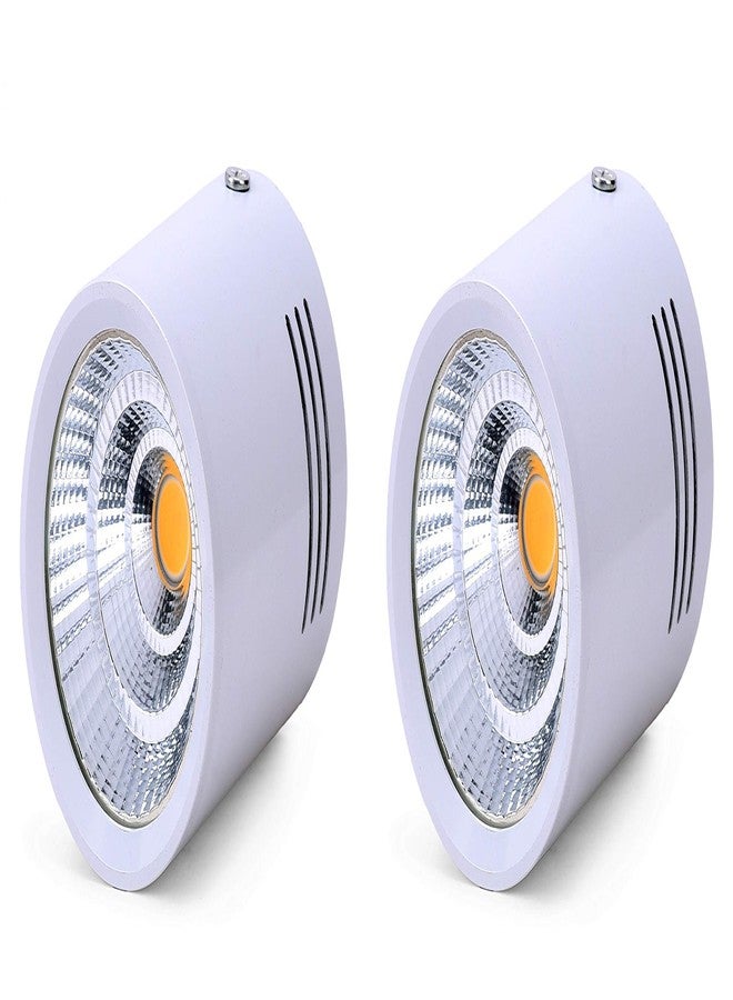 FOS LED COB Surface Ceiling Light 5W, 550 LUMENS (Color of Light: Green | Pack of 2) - Image 1