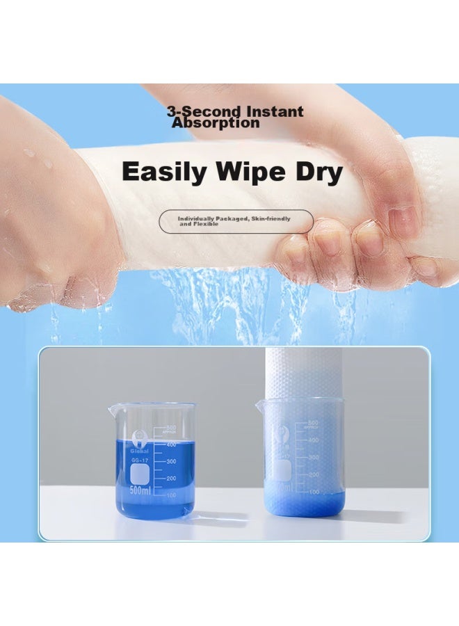 Forty thousand kilometers 40,000 Km Disposable Compressed Towels 60 Pieces Extra Large Thick Face Towels Individually Wrapped Hotel Disposable Travel Supplies - Image 5