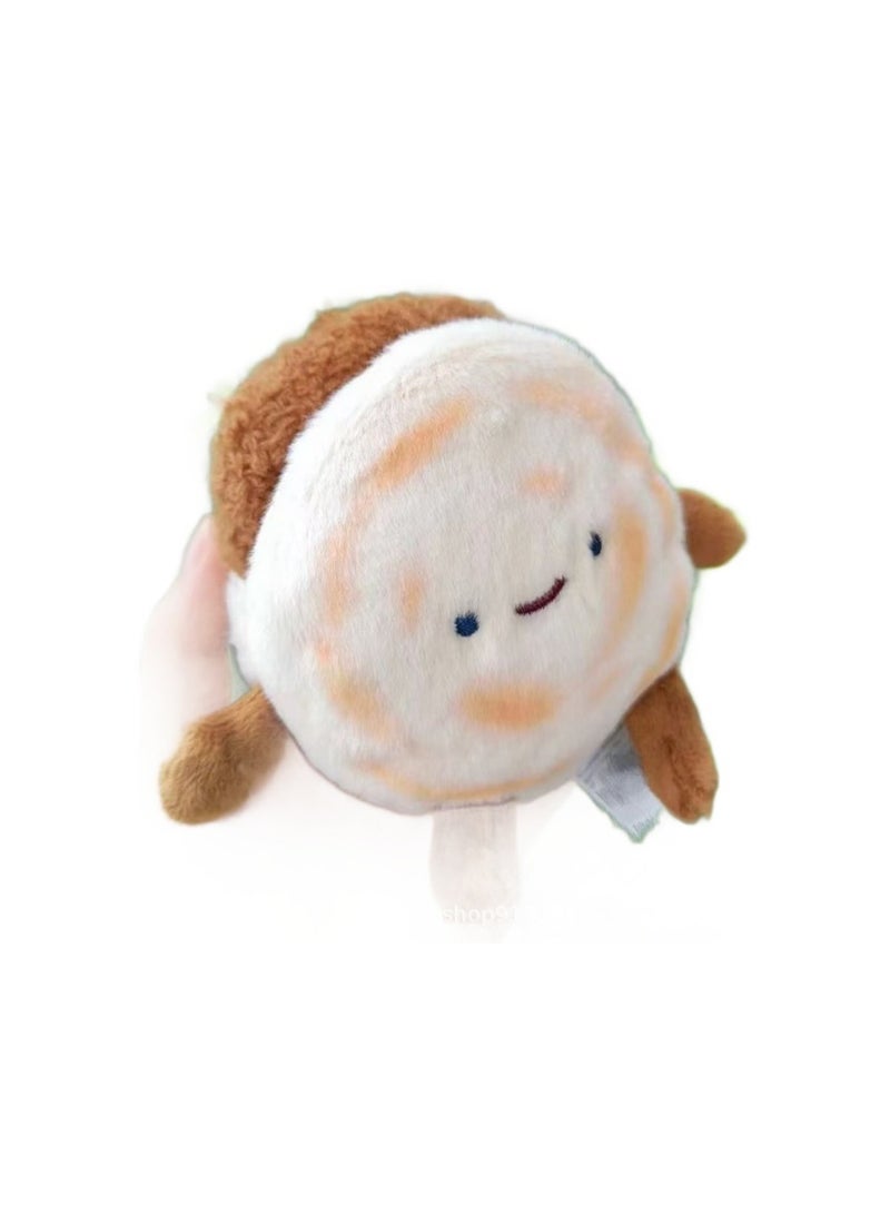 15cm Roujiamo Pendant Keychain Gourmet Specialty Dish Plush Doll Backpack Accessories Accessories Doll Gift, Boy Girl Gift  - Image 1