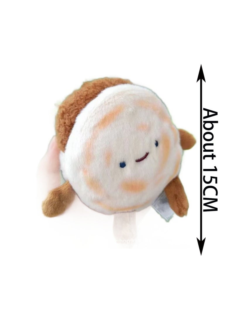 15cm Roujiamo Pendant Keychain Gourmet Specialty Dish Plush Doll Backpack Accessories Accessories Doll Gift, Boy Girl Gift  - Image 2