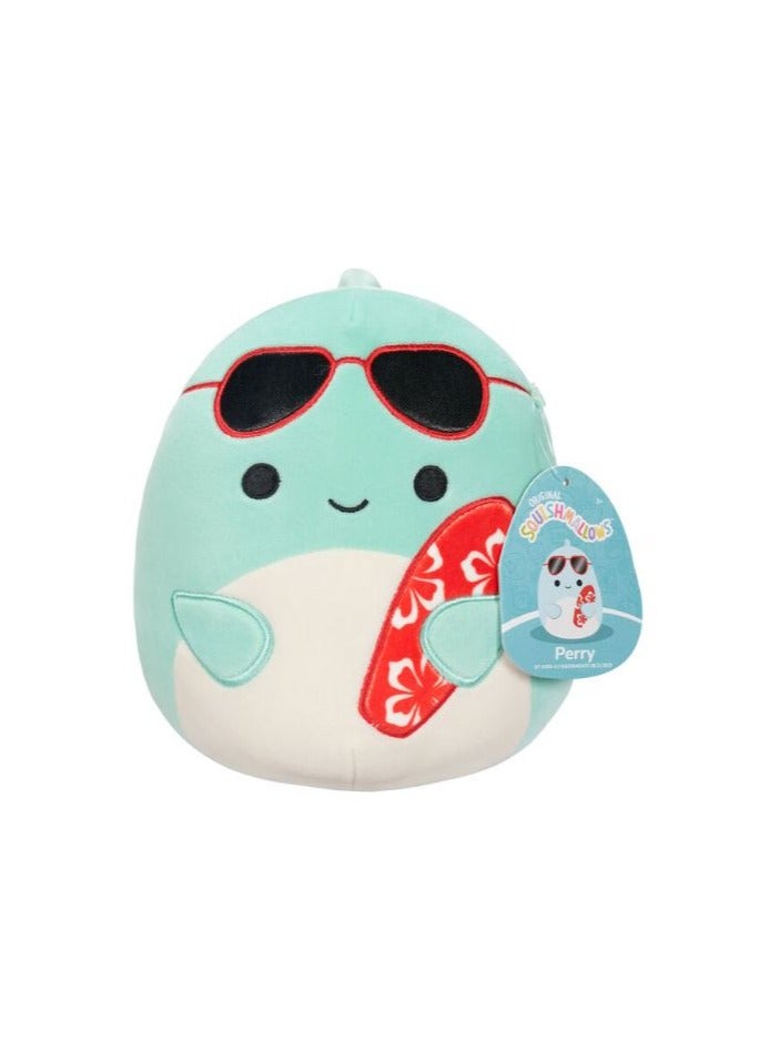 Squishmallows - Perry Teal Dolphin with Sunglasses And Surfboard - 7.5 Inches