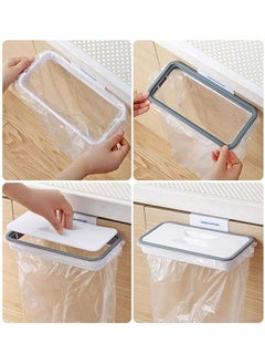 Attach A Trash Other WHD1271-SRK Edencomer Attach A Trash Cupboard Door Back Trash Rack Storage Garbage Bag Holder Hanging Kitchen Cabinet Hanging Trash Rack kitchen Tools  - Image 1