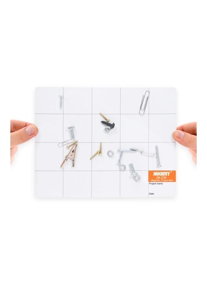 JAKEMY Magnetic Work Mat Milk White 9.84x7.87x0.2inch - Image 4