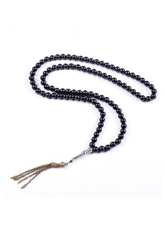 HilalFul Prayer Beads - Natural Black Wood| Rosary Beads for Dhikr, Prayer For Adults | Islamic Gift Eid, Ramadan, Wedding, Anniversary, Birthday | 99 Beads