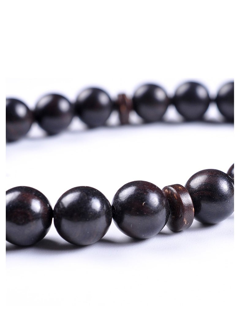 Hilalful - HilalFul Prayer Beads - Natural Black Wood| Rosary Beads for Dhikr, Prayer For Adults | Islamic Gift Eid, Ramadan, Wedding, Anniversary, Birthday | 99 Beads - Image 1