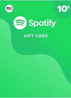 Generic بطاقة Spotify بقيمة 10 دولارات للحسابات الأمريكية (التوصيل عبر الرسائل القصيرة / WhatsApp) 