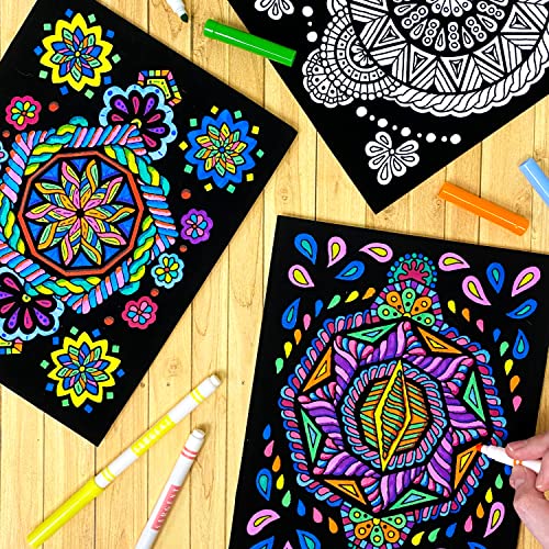 Stuff2Color Triangle, Octagon, Square, Circle, Pentagon, Hexagon - 6 Fuzzy Velvet Coloring Posters - Image 3