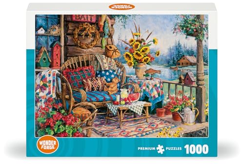 Wonder Forge Country Hideaway 1000 Piece Jigsaw Puzzle for Adults | Unique, Perfectly-Fitting Pieces | Fun, Vibrant Imagery | Amazon Exclusive - Image 2