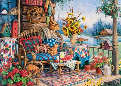Wonder Forge Country Hideaway 1000 Piece Jigsaw Puzzle for Adults | Unique, Perfectly-Fitting Pieces | Fun, Vibrant Imagery | Amazon Exclusive - Image 1