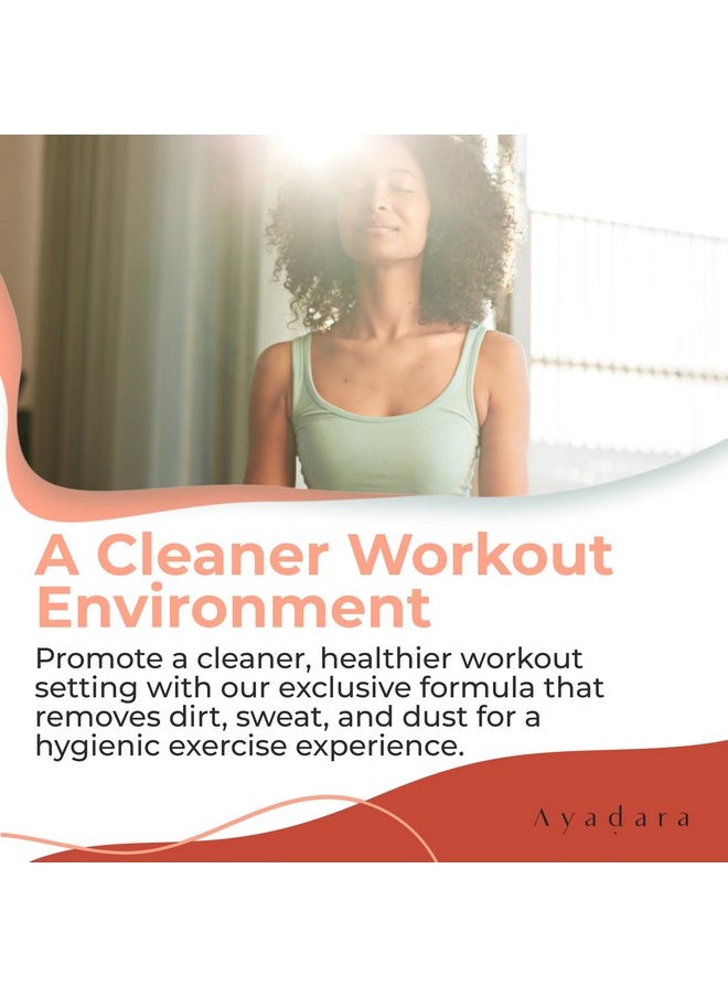 AYADARA - Yoga Mat Cleaner Spray, Cleaning Spray For Yoga Accessories, All Purpose Mat Spray For Gym Equipment, Workout Mat Spray With Tea Tree Oil, Yoga Mat Spray Cleaner, 1000 Sprays Per Bottle 2-Pack - Image 1