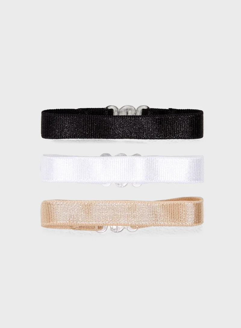 MAGIC BODYFASHION 3 Pack Short Bra Connector Straps