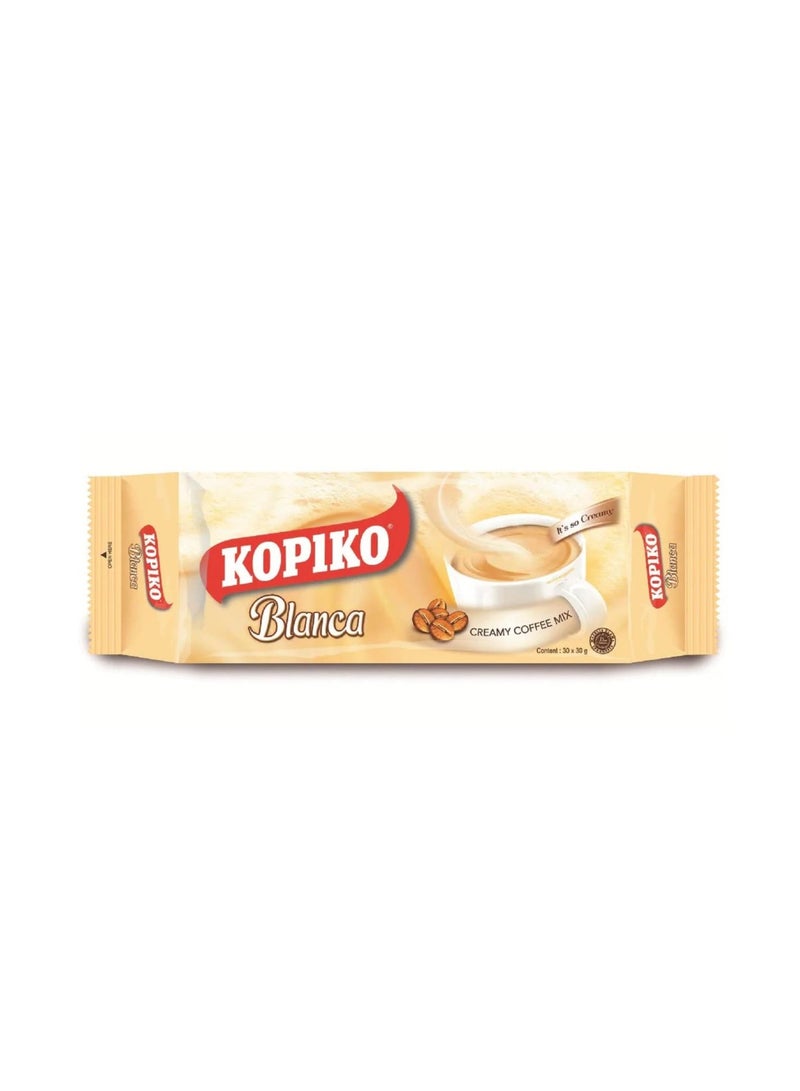 Kopiko Kopiko Blanca 3-in-1 Instant Creamy Coffee Mix - 30 Bags  - Image 1