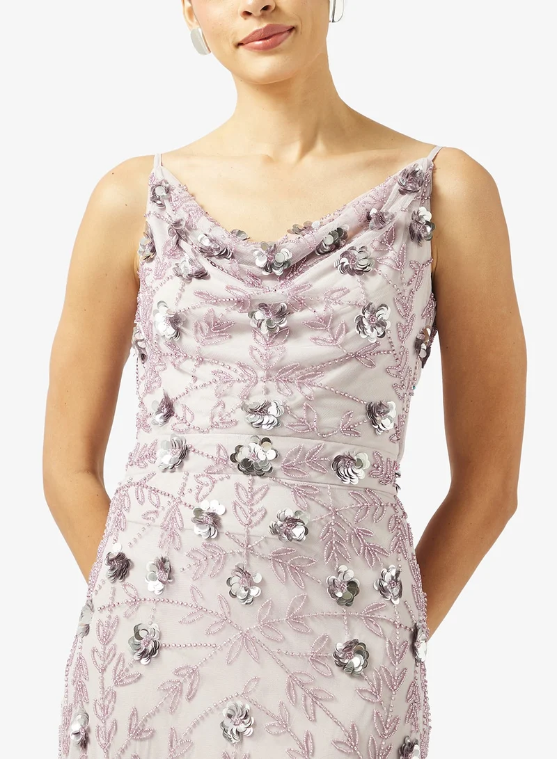 Beauut  Embellished Slip Maxi Dress for Women | Best Price UAE