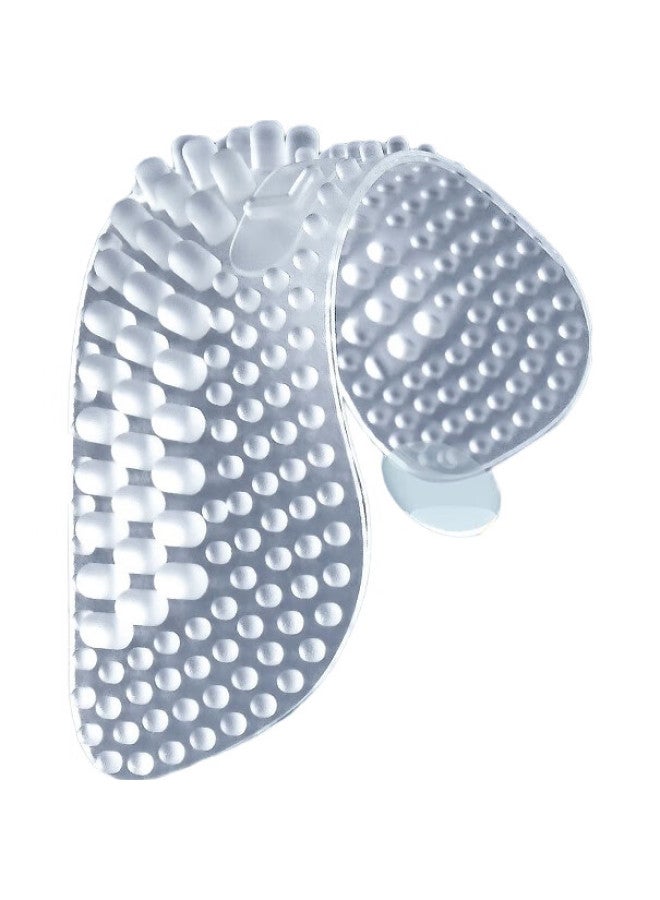 Iqgd3 Double Pack Heel Grips, Silicone Anti-Friction Pads For Women And Men'S Shoes, Size Reduction, Transparent Thin 3Mm (Anti-Friction) - Image 1