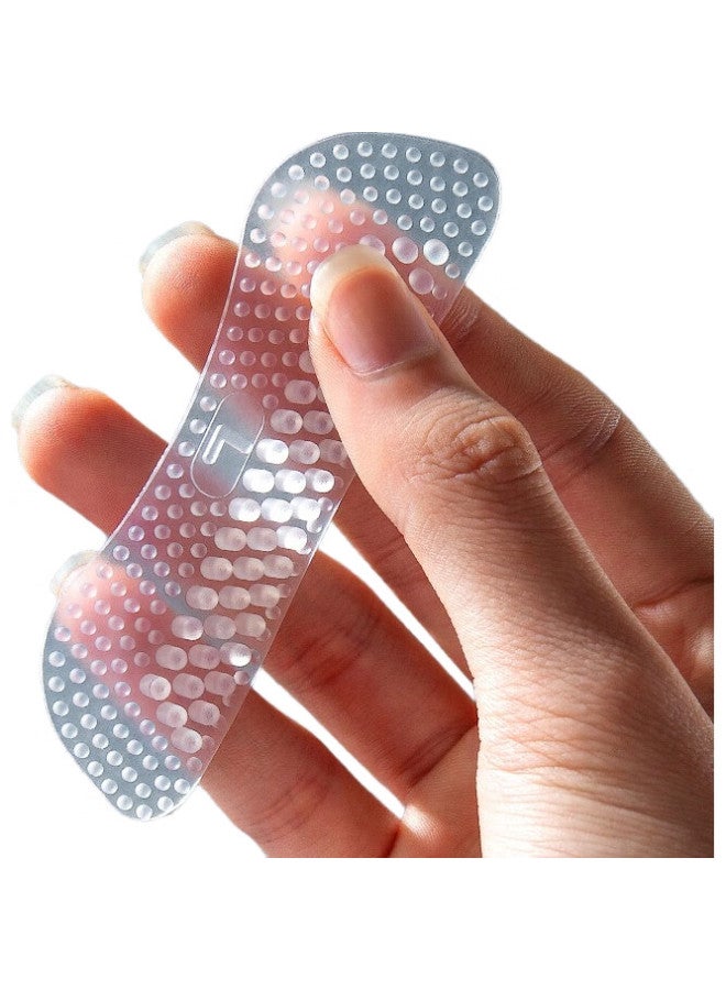 Iqgd3 Double Pack Heel Grips, Silicone Anti-Friction Pads For Women And Men'S Shoes, Size Reduction, Transparent Thin 3Mm (Anti-Friction) - Image 2