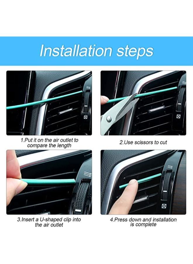 Generic 20 Pieces Car Air Conditioner Decoration Strip for Vent Outlet  - Image 3