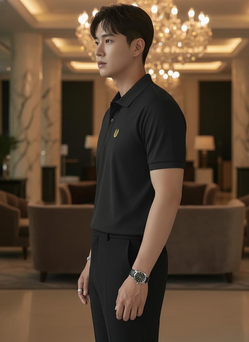 Mack Jonney Men’s Solid Polo T-Shirt | Premium Cotton Blend | Regular Fit | Short Sleeve | Collared Casual Wear | Pack of 2-MJ-182 - Image 5