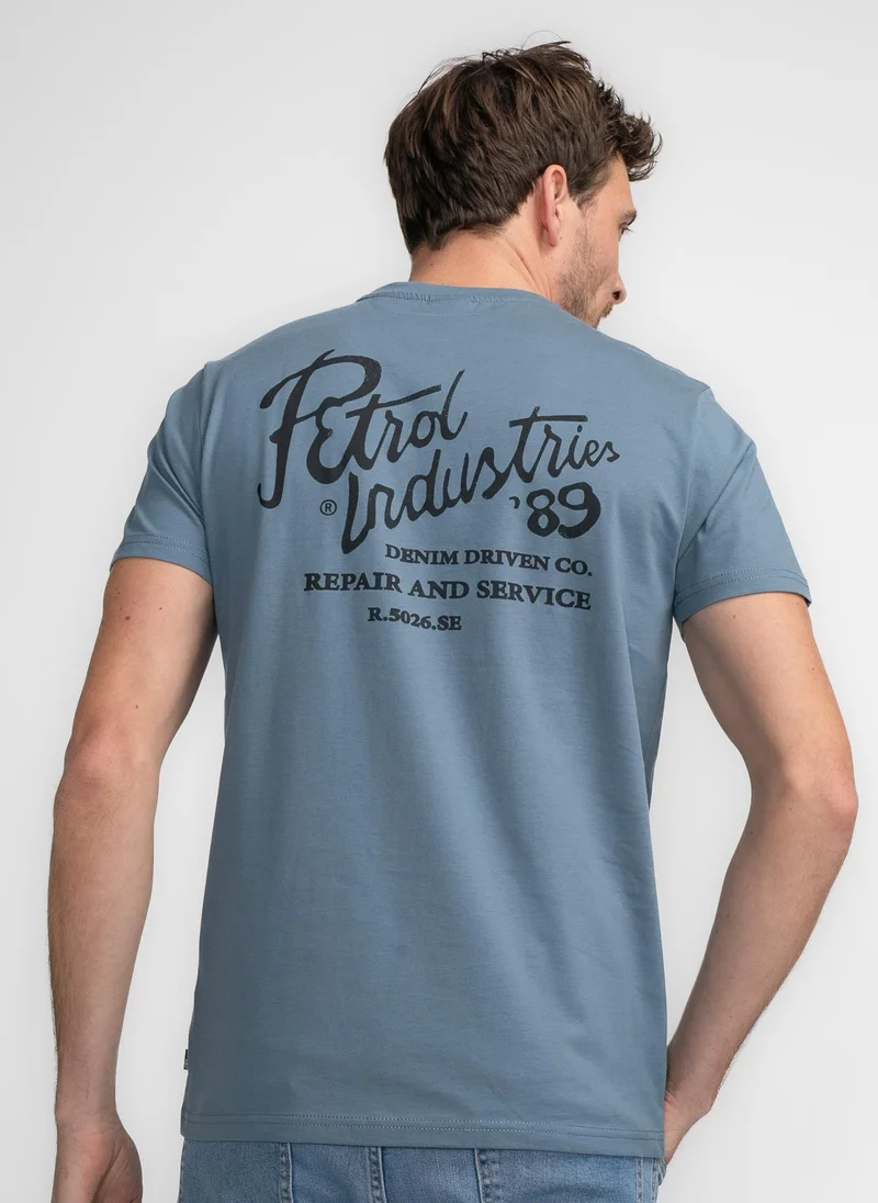 بترول اندستريز تيشيرت رجالي كلاسيك بطبعة
