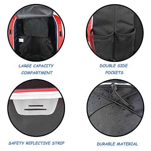 WOLT | Baseball Bat Backpack - Bag for Softball & T-Ball Equipment & Gear, Youth Girl & Adults Women, Holder for Helmet, Glove, Separate Shoes Compartment & Fence Hook (Red) - Image 5