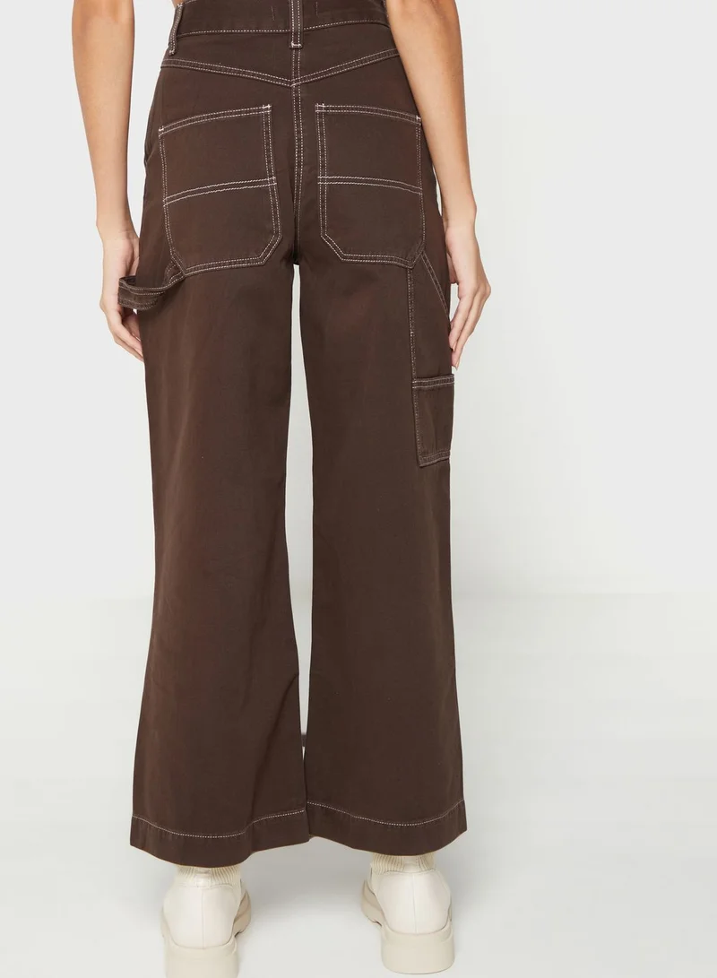 Topshop Petite High Waist Pyjama