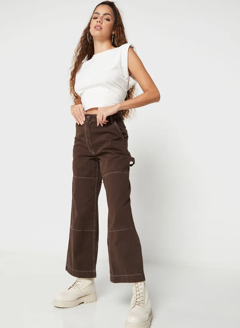 Topshop Petite High Waist Pyjama