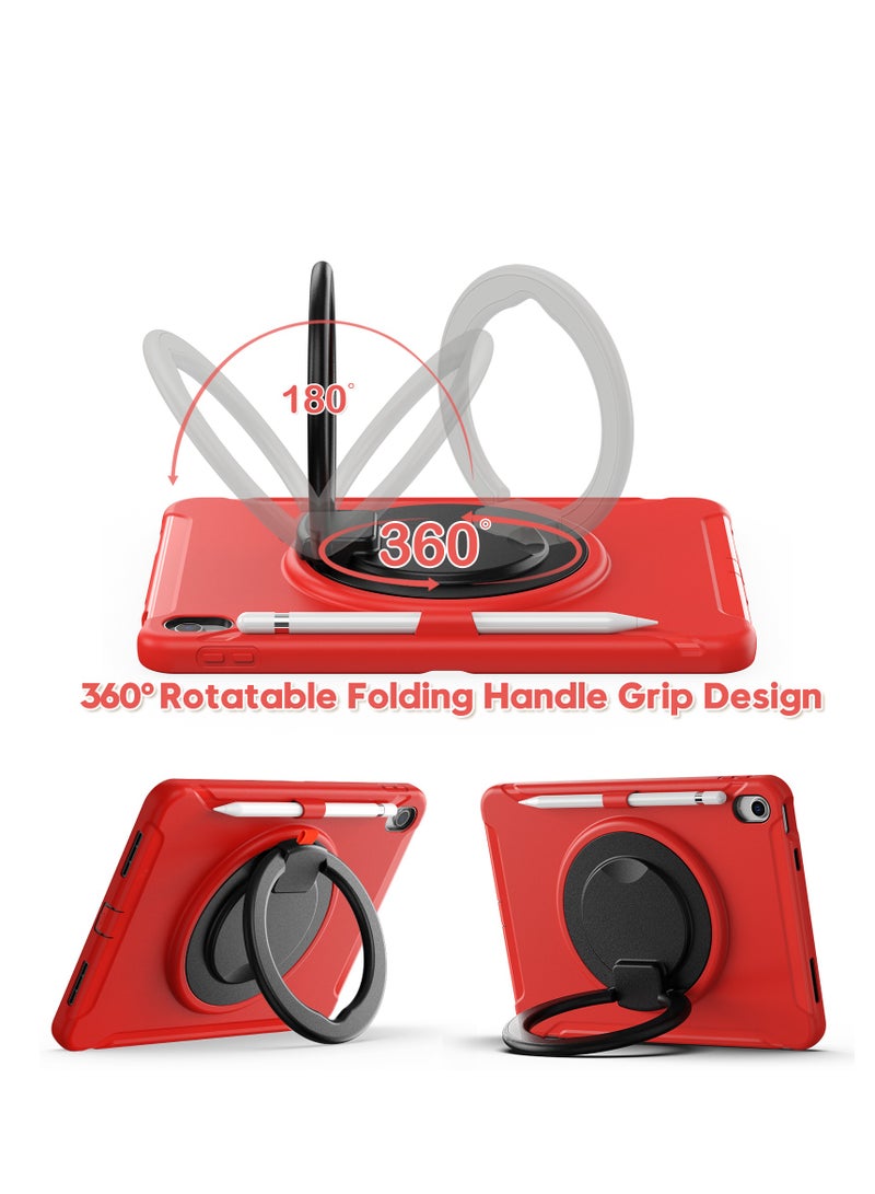 GULFLINK Rugged Heavy Duty Protective Case with Rotating Stand for ipad 10th 10.9 inch 2022（A2757/A2777）Red - Image 2