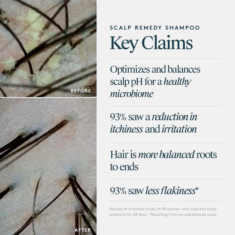 VIRTUE Scalp Remedy Shampoo, Microbiome Balancing for Dry, Oily, and Irritated Scalps, Fragrance Free, Safe for All Hair Types, Color Safe, 8 Fl Oz - Image 2