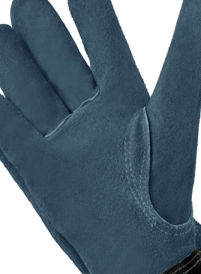 Cross-border cowhide long tube heat-insulated gardening gloves outdoor flower arrangement and vegetable garden gloves anti-cutting work gloves brown pair - Image 4