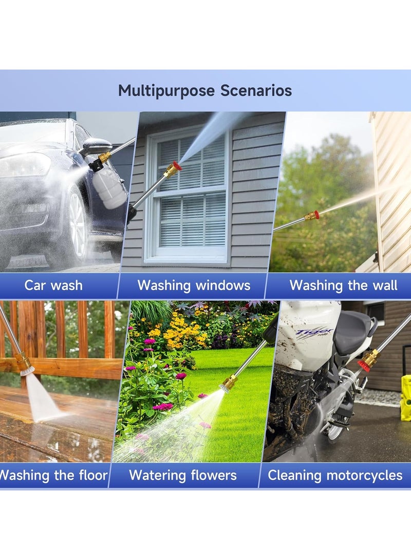 YQbest Portable Professional car wash water gun wireless 30000mAh jet foam washing Washer High Pressure Machine - Image 4