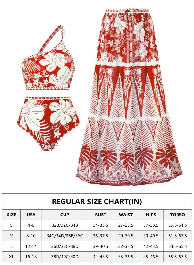 3-Piece Women Swimsuit With Skirt Holiday Beach Dress Female Chiffon Swimwear Surf Wear Summer - Image 4