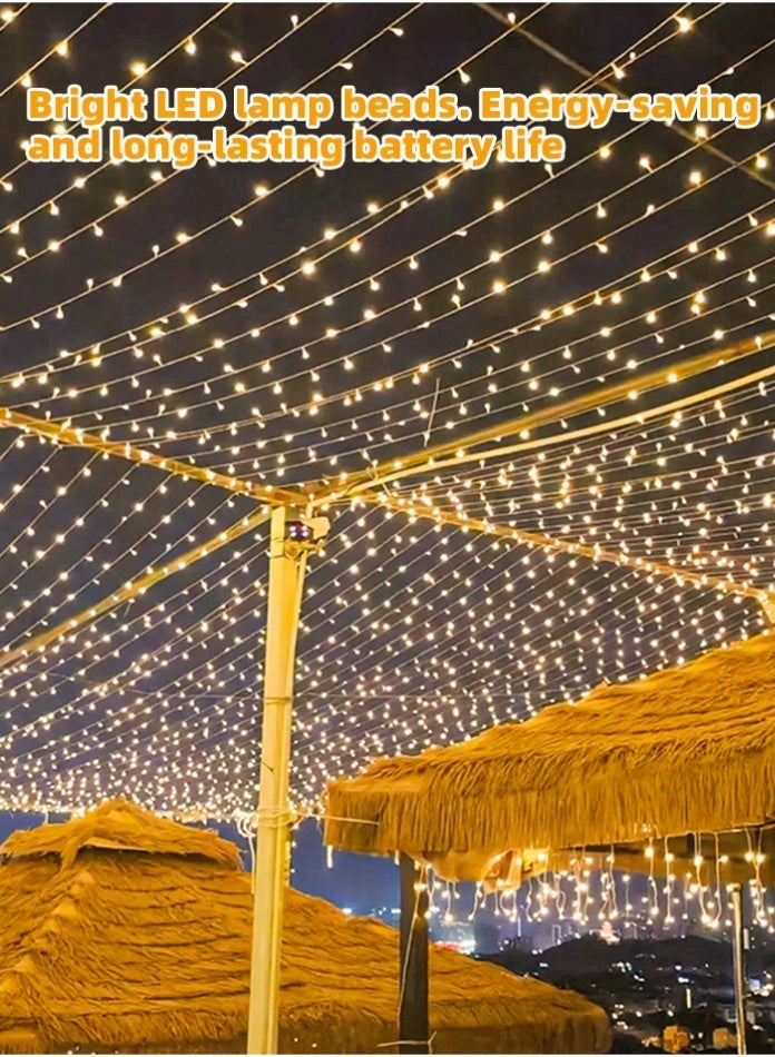 MODI 50M LED Outdoor Fairy String Lights Warm/Gold & RGB Waterproof for Christmas Decoration Garden Balcony Party Holiday Festive Lighting 480 LEDs - Image 4