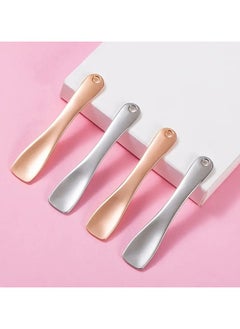 ORiTi 1-Piece Metal Cosmetic Spatula Mini Eye Cream Applicator Facial Cream Mask Scoop Tool For Home Salon Beauty Accessories GOLD  - Image 3