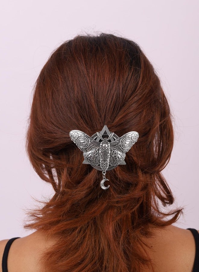HAQUIL Vintage Moth Crescent Moon Hairpin Retro Vintage Decorative for Hair Accessory - Image 2